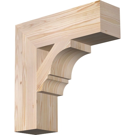 Ekena Millwork Balboa Block Smooth Bracket, Douglas Fir, 5 1/2"W x 20"D x 20"H BKT06X20X20BOA05SDF
